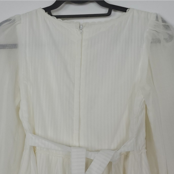 Gunne Sax White Dress sz 11 - Picture 7 of 9